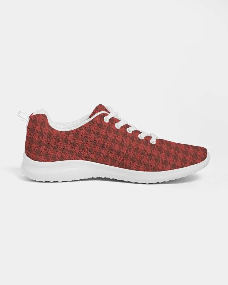 FYD Sporty Sneakers in Red Houndstooth
