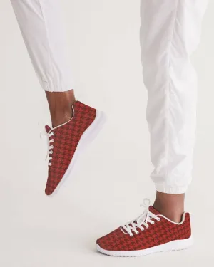 FYD Sporty Sneakers in Red Houndstooth
