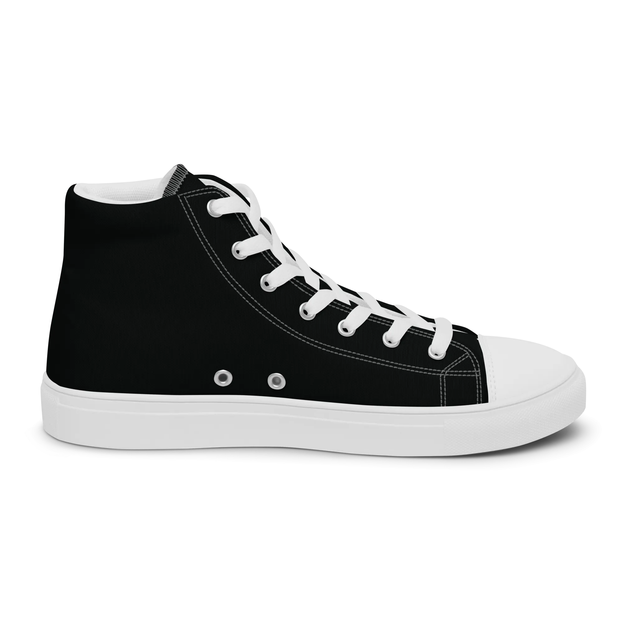 FYD Women’s High Top Sneakers in Black & White FYD Logo