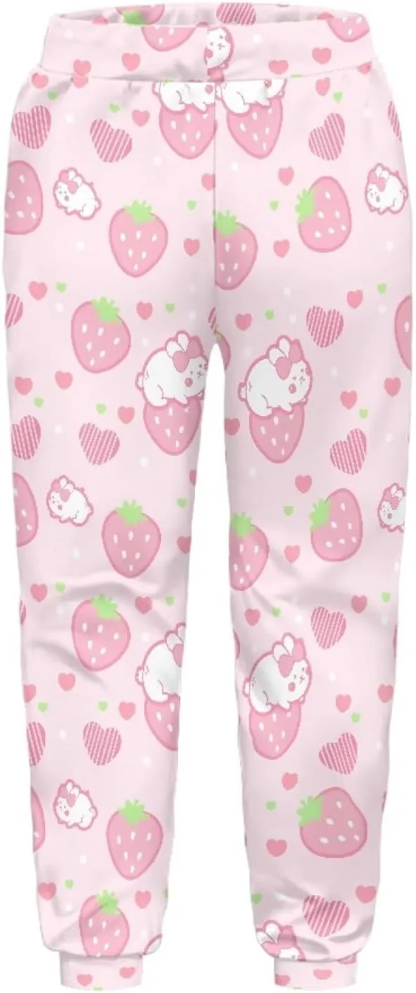 Girls Active Jogger Sweatpants Novelty Casual Boys Athletic Pants