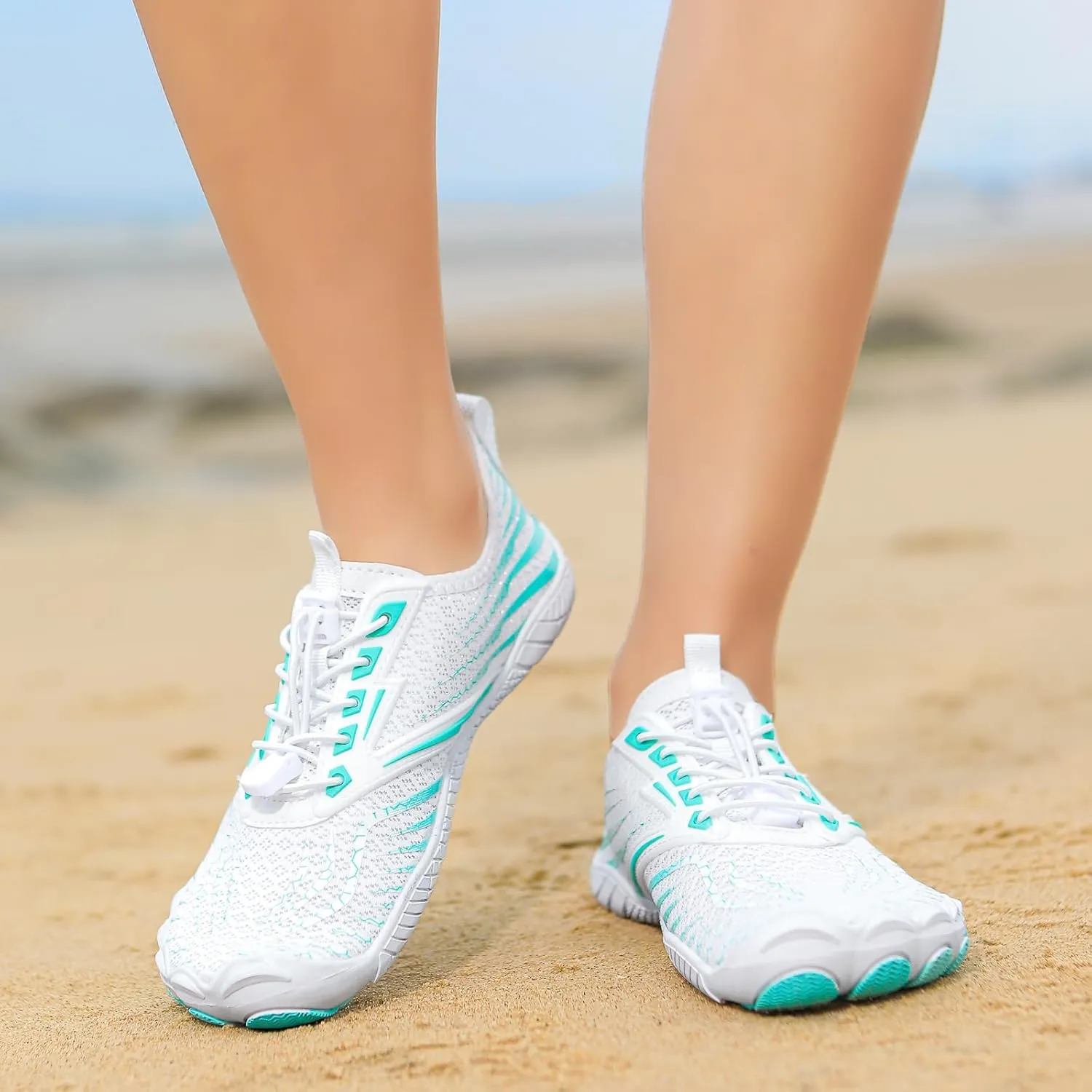 Grounded Footwear for Women Wide Width Walking Hiking Winter Footwear Barefoot Shoes Womens, Waterproof Hiking Boots Non Slip Hikes Water Shoes for Neuropathy Healthy Shoe for Swim Beach Pool Yoga