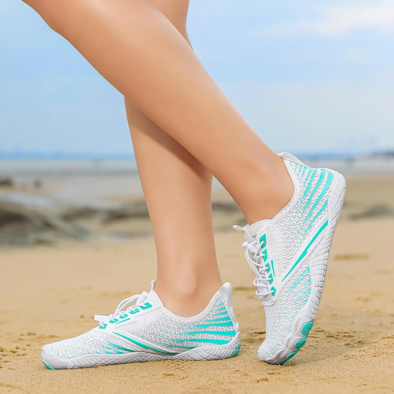 Grounded Footwear for Women Wide Width Walking Hiking Winter Footwear Barefoot Shoes Womens, Waterproof Hiking Boots Non Slip Hikes Water Shoes for Neuropathy Healthy Shoe for Swim Beach Pool Yoga