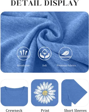 HDLTE Plus Size Tshirts for Women  Oversized Graphic Tees Short Sleeve Crewneck Cute Casual Tops Loose Summer Outfit 2025