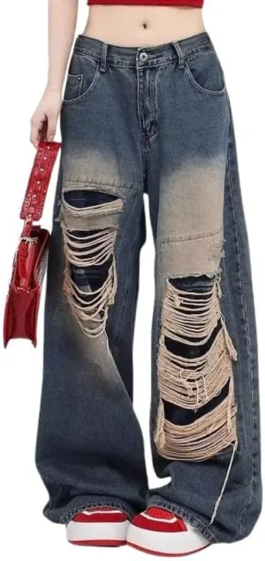 Hopecn Women's Y2K Flare Jeans Star Rhinestone Bell Bottom Pants Vintage Aesthetic Streetwear Y2K Fashion