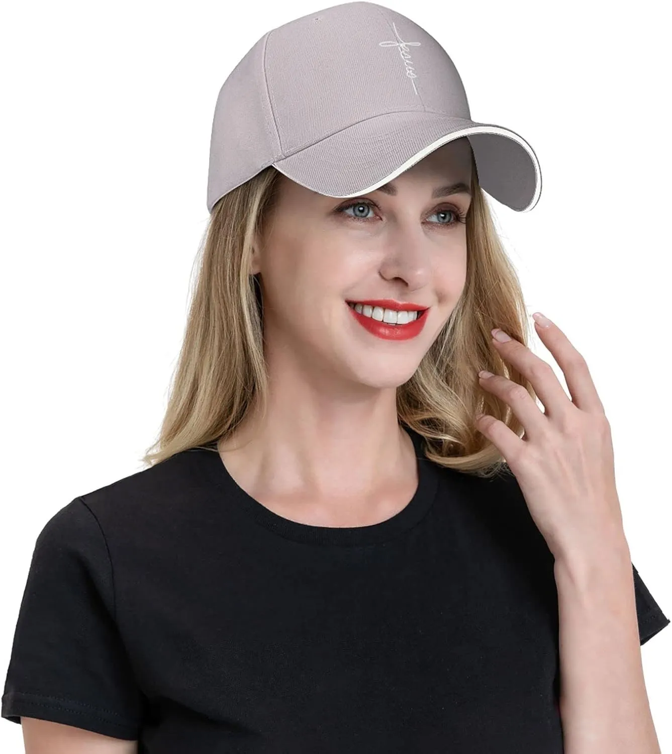 Jesus Cross Blessed Faith Christian Religious Gift Baseball Cap Men Ponytail Hat Women Sun Hat Trucker Hat Black