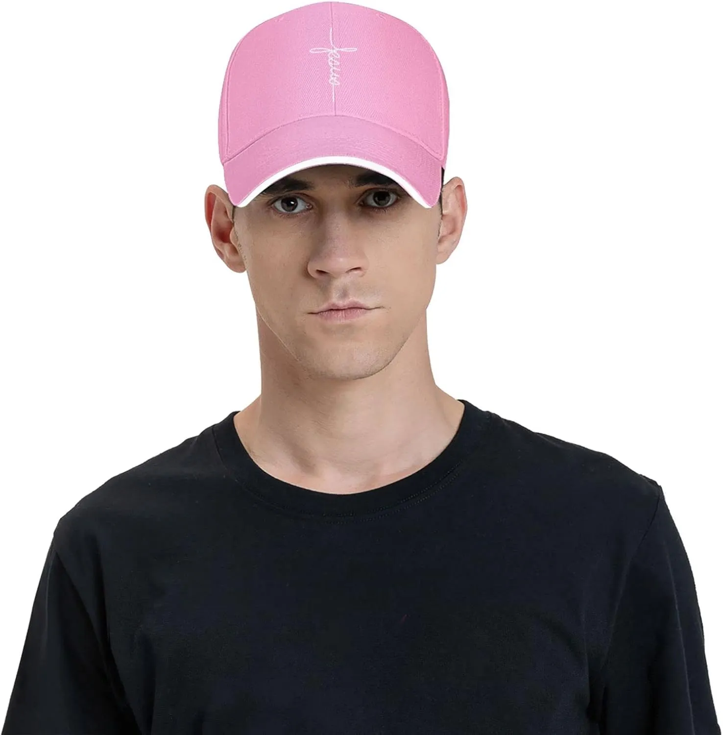 Jesus Cross Blessed Faith Christian Religious Gift Baseball Cap Men Ponytail Hat Women Sun Hat Trucker Hat Black