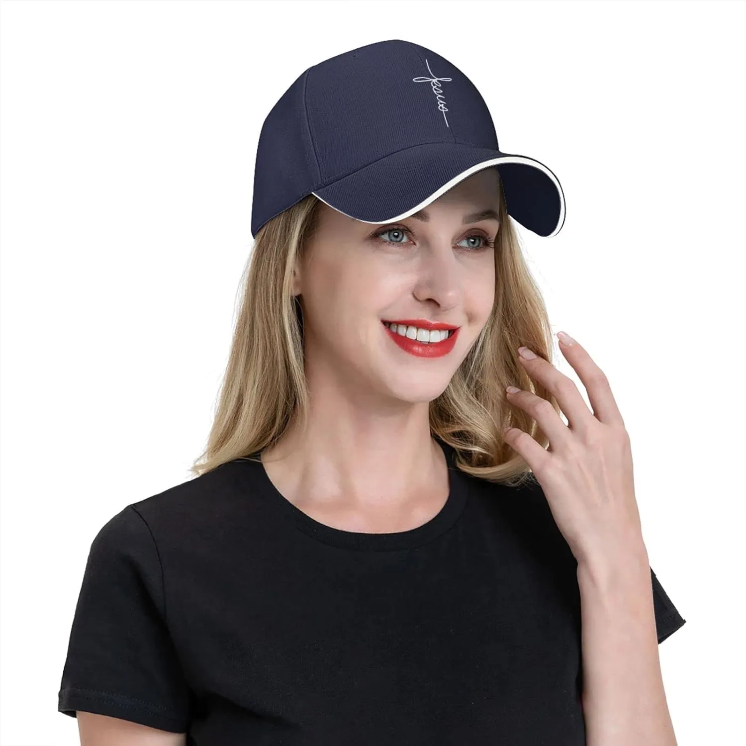 Jesus Cross Blessed Faith Christian Religious Gift Baseball Cap Men Ponytail Hat Women Sun Hat Trucker Hat Black