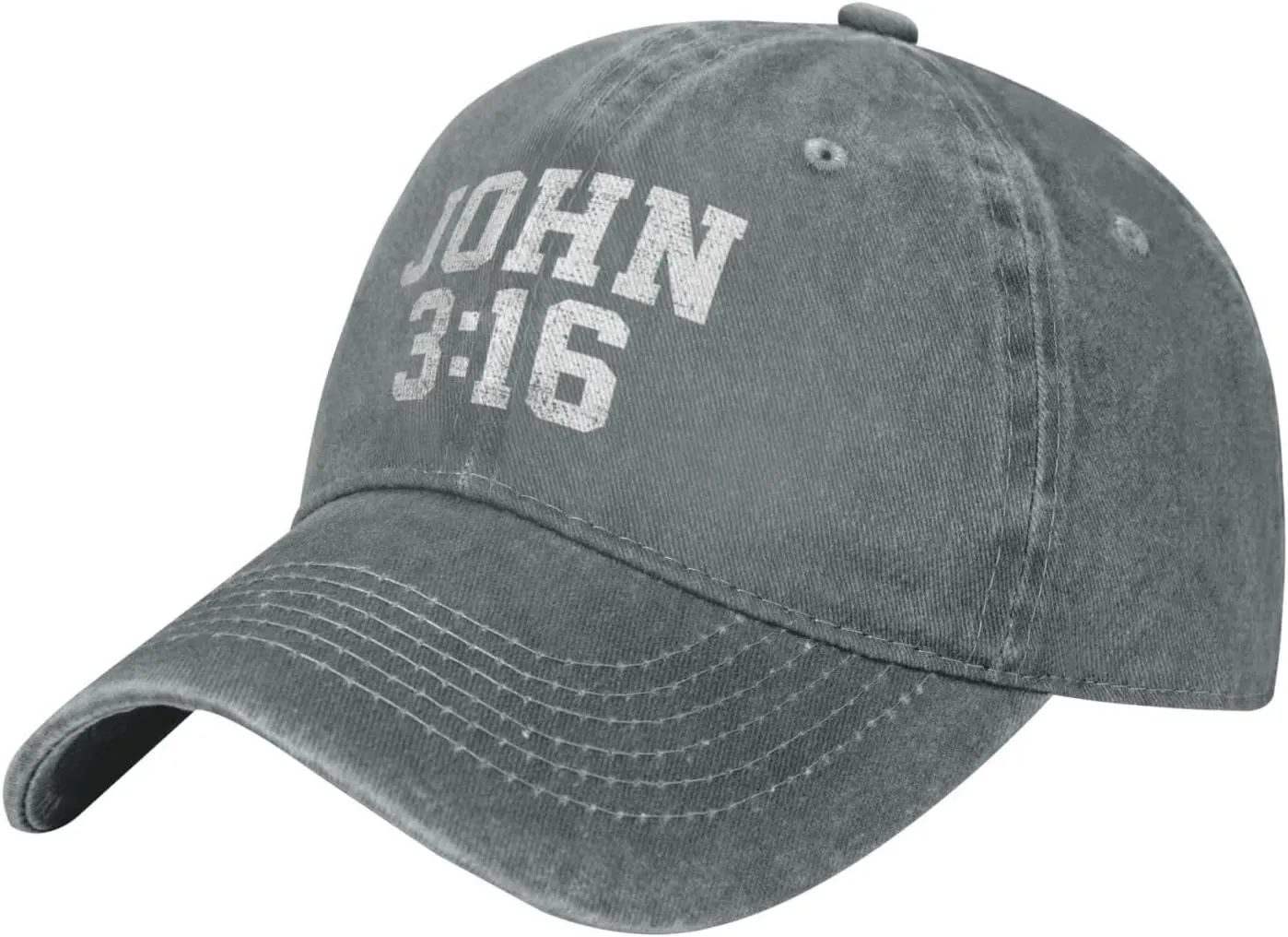 John 3:16 Believer Christian, Jesus, Faith Cowboy Hat Men Vintage Baseball Cap Women Trucker Hat Summer Dad Hat Black