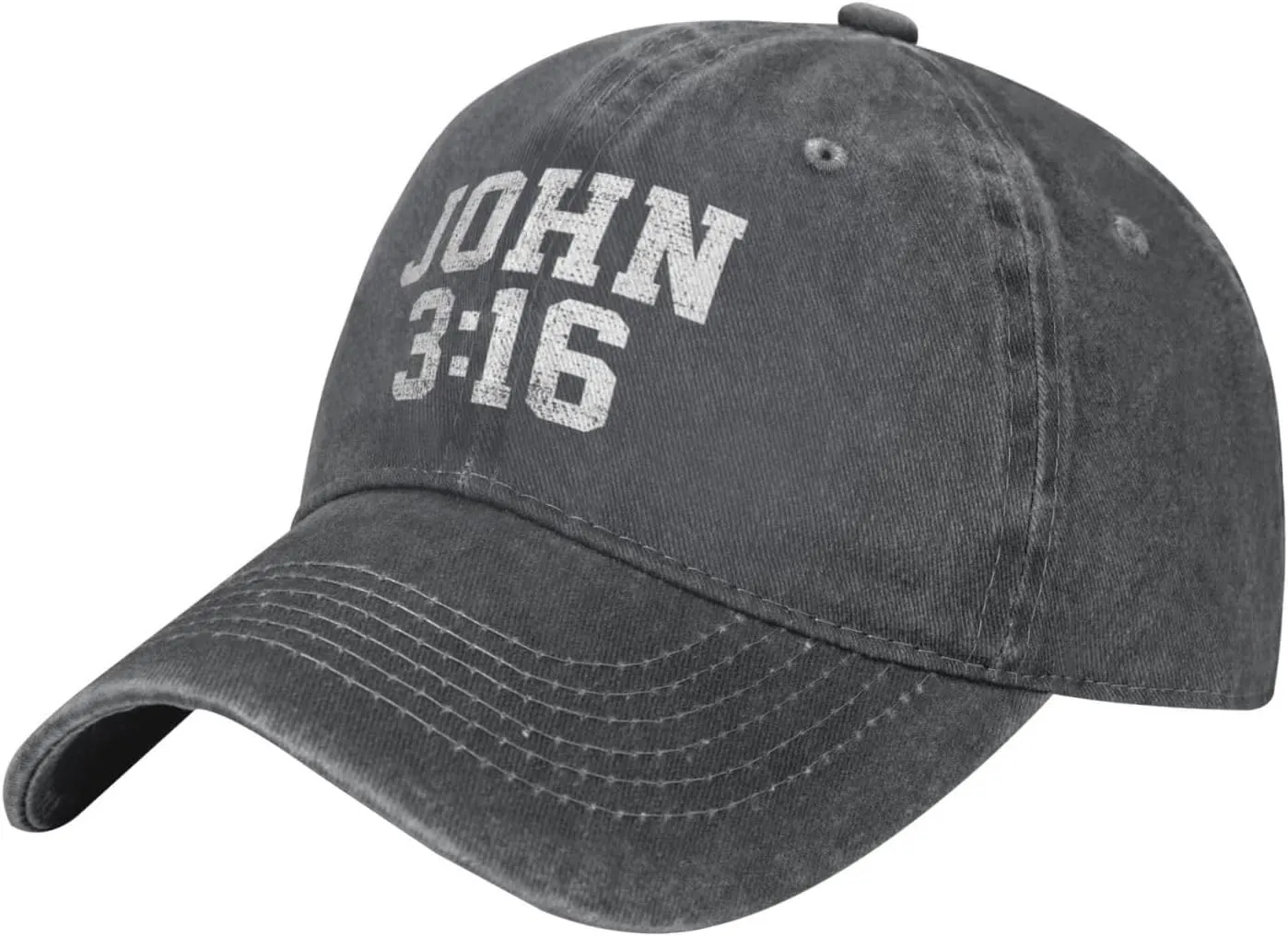 John 3:16 Believer Christian, Jesus, Faith Cowboy Hat Men Vintage Baseball Cap Women Trucker Hat Summer Dad Hat Black