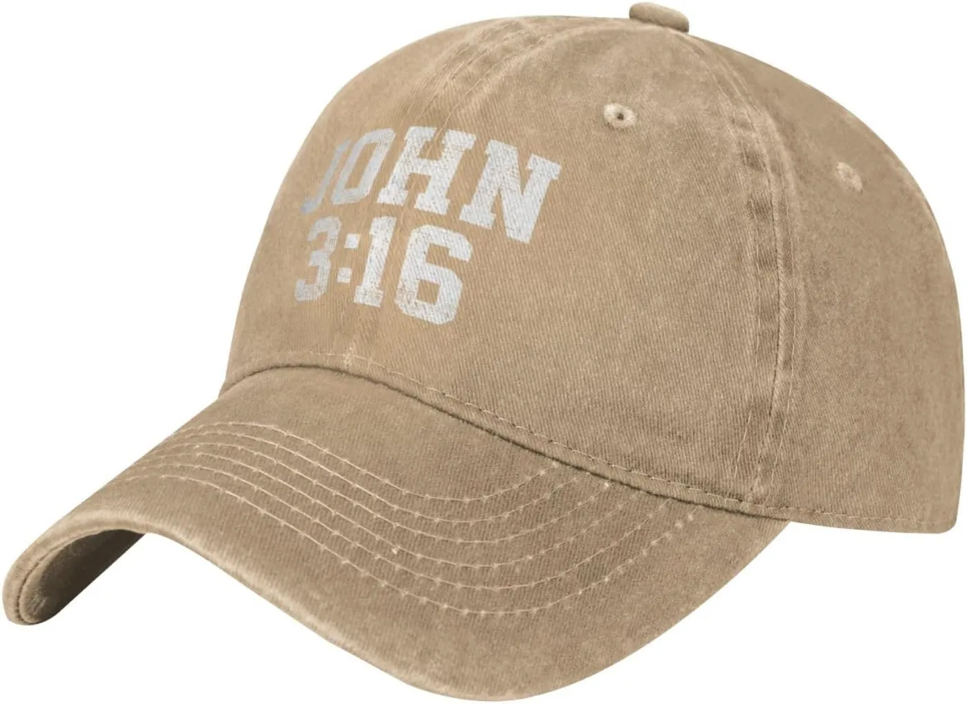 John 3:16 Believer Christian, Jesus, Faith Cowboy Hat Men Vintage Baseball Cap Women Trucker Hat Summer Dad Hat Black