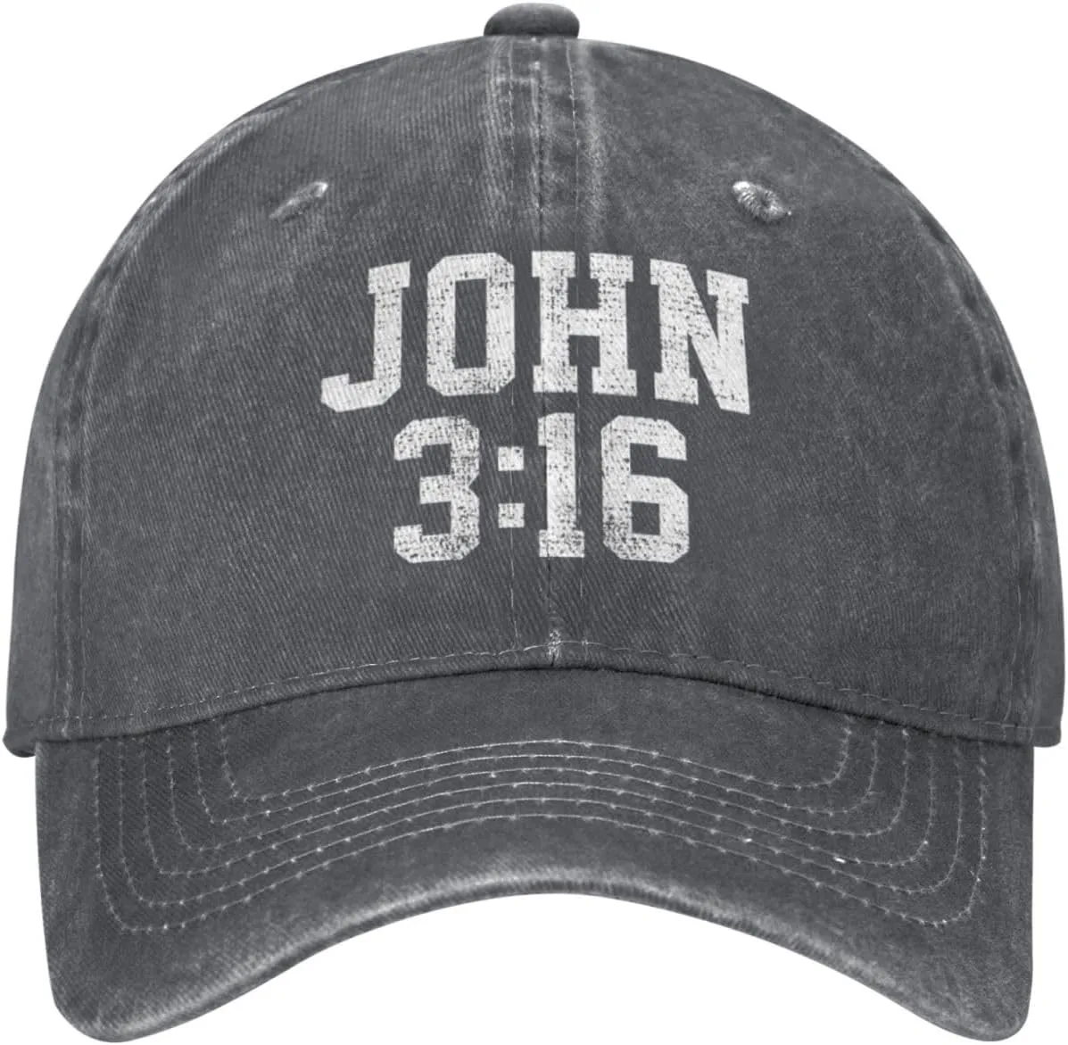 John 3:16 Believer Christian, Jesus, Faith Cowboy Hat Men Vintage Baseball Cap Women Trucker Hat Summer Dad Hat Black