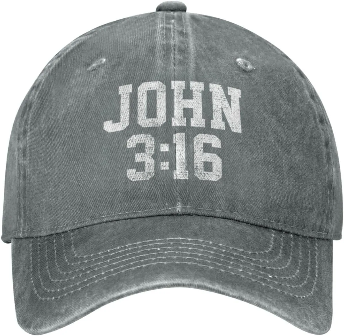 John 3:16 Believer Christian, Jesus, Faith Cowboy Hat Men Vintage Baseball Cap Women Trucker Hat Summer Dad Hat Black