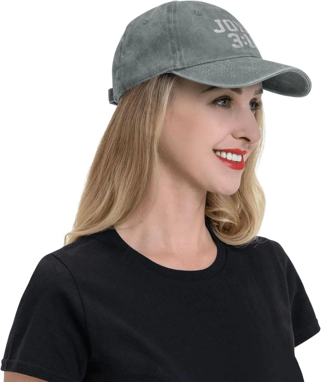 John 3:16 Believer Christian, Jesus, Faith Cowboy Hat Men Vintage Baseball Cap Women Trucker Hat Summer Dad Hat Black