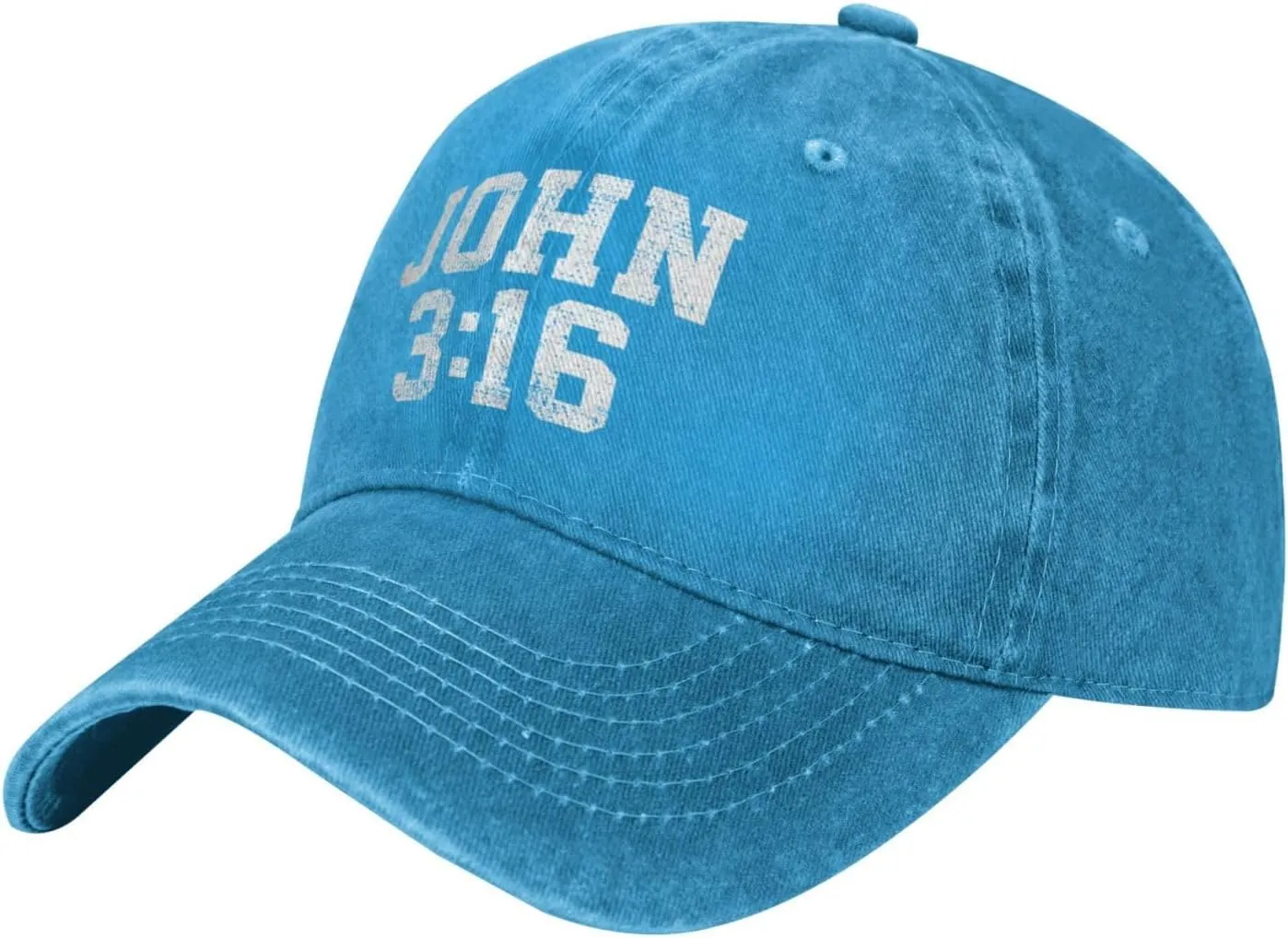 John 3:16 Believer Christian, Jesus, Faith Cowboy Hat Men Vintage Baseball Cap Women Trucker Hat Summer Dad Hat Black