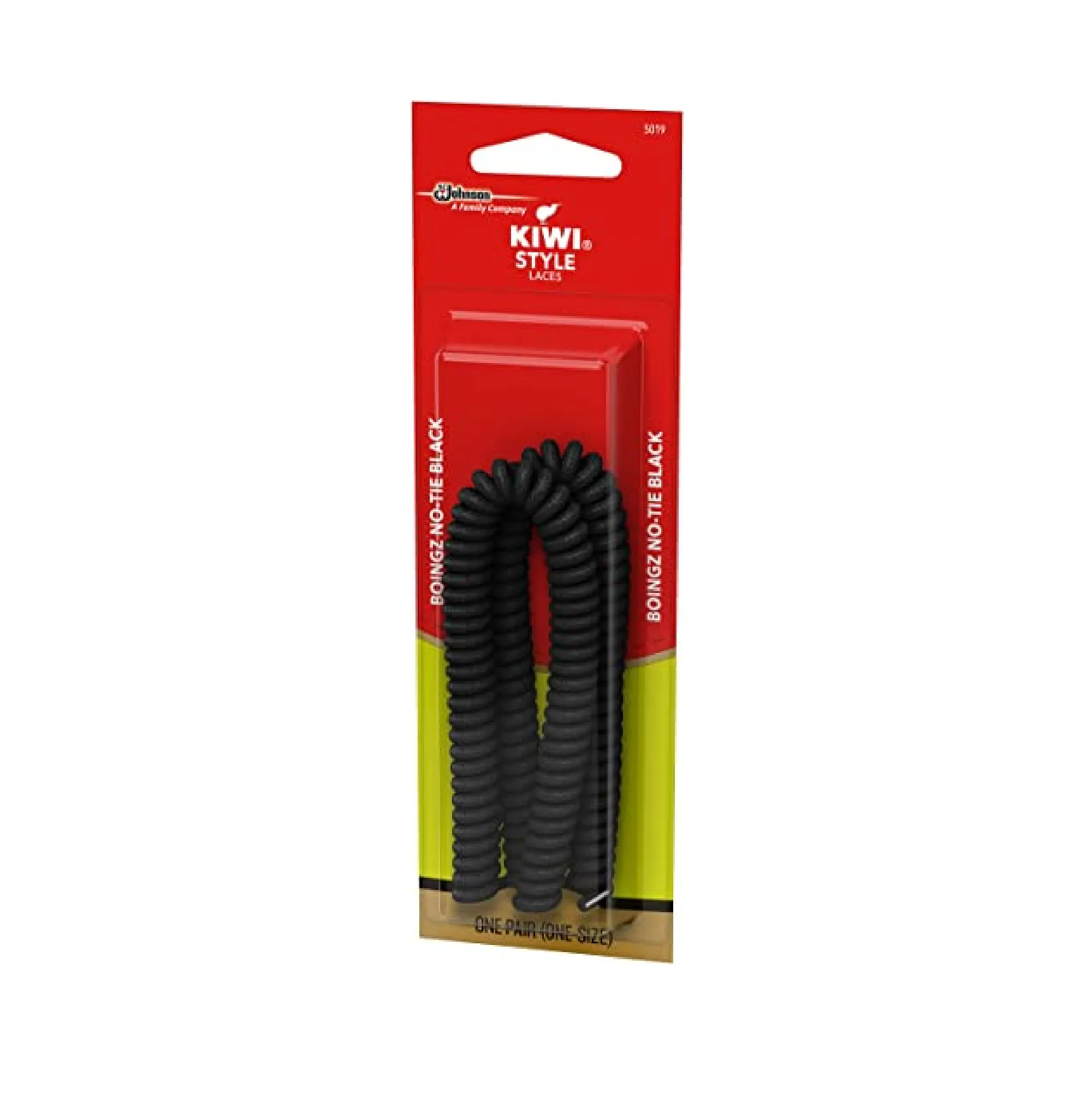 KIWI Style Boingz Laces No-Tie Black, One Size