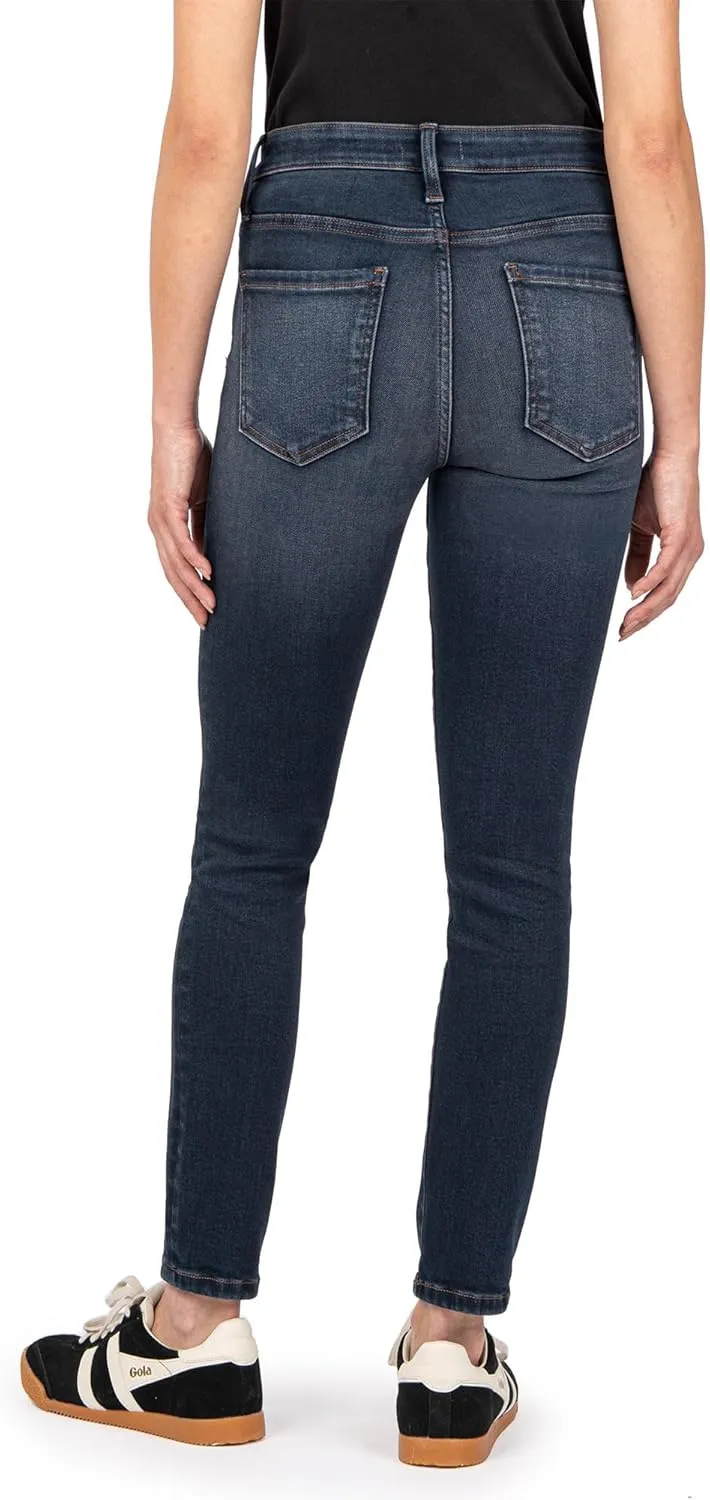 KUT from the Kloth Women's Charlize High-Rise Cigarette Leg with Regular Hem in Demulcent