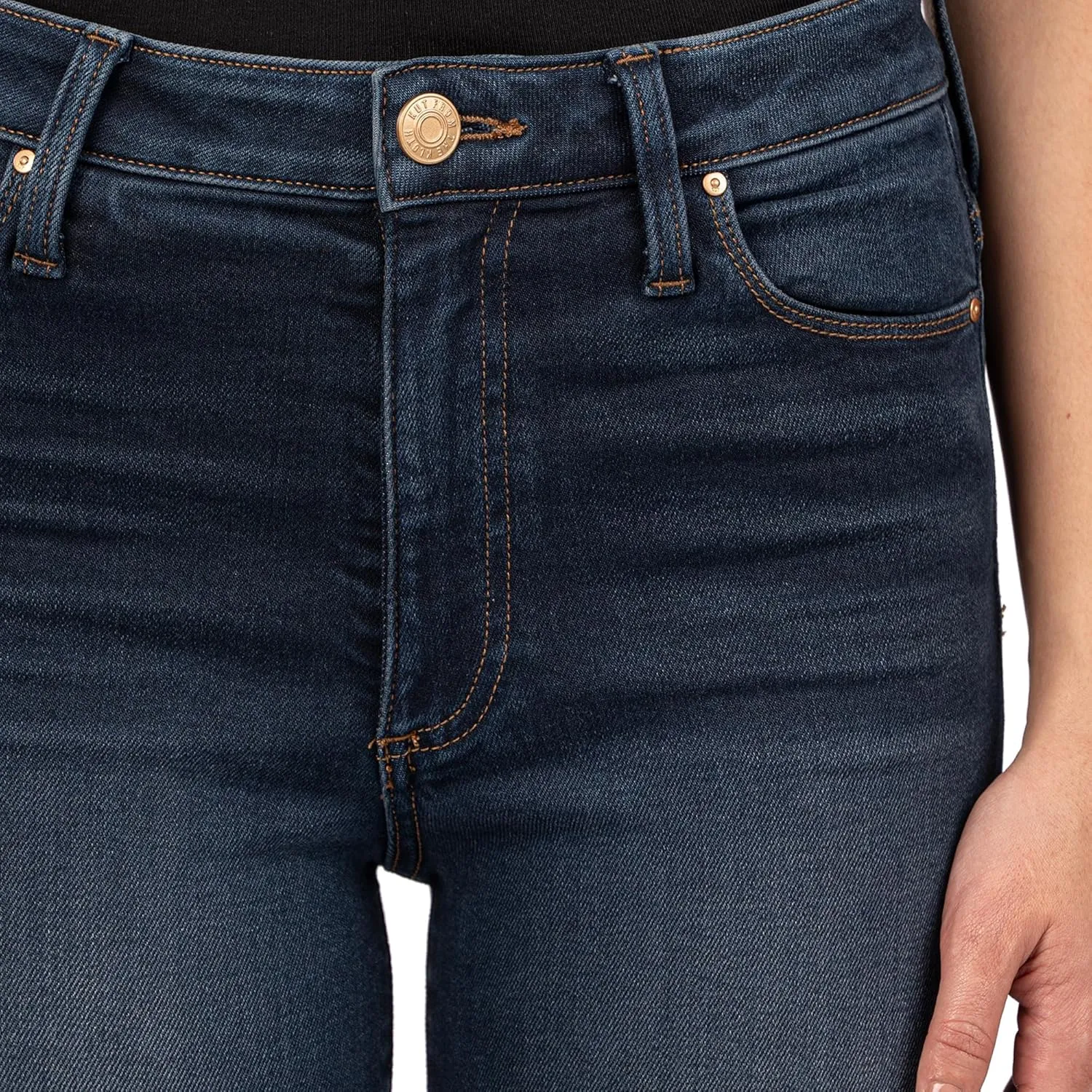 KUT from the Kloth Women's Charlize High-Rise Cigarette Leg with Regular Hem in Demulcent