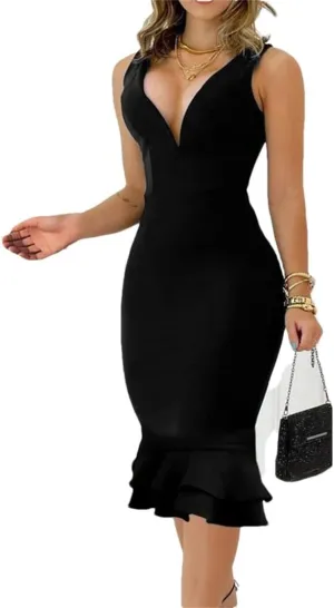 Ladies Gradient Sexy Dress Elegant V Neck Short Dress Women Sexy Party Dresses Summer Bodycon Dress