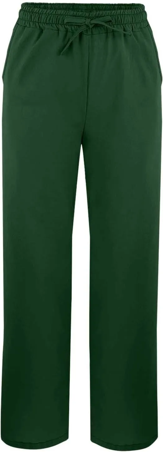 Linen Pants for Women 2025 Summer Drawstring Straight Leg Cropped Lounge Pant Casual Loose Lightweight Beach Trousers