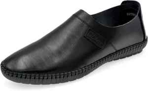 Loafer Shoes Driving Moccasins for Men Round Toe Soft Breathable Genuine Leather Flexible Anti-Slip Resistant Outdoor Slip on for Any Attire