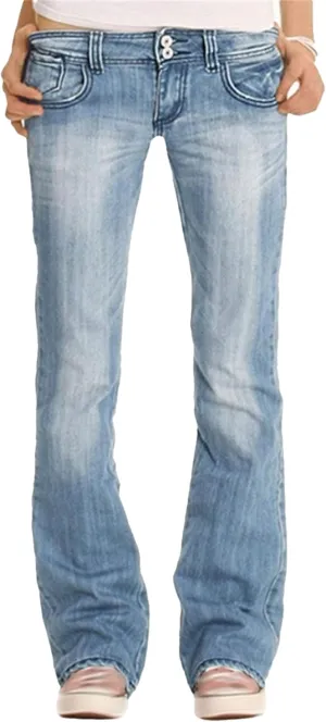 Maiyifu-GJ Jeans for Women Retro High Rise Trumpet Flare Ultra Stretch Denim Pants Butt Lifting Bootcut Denim Trousers (LightBlue6,XX-Large)