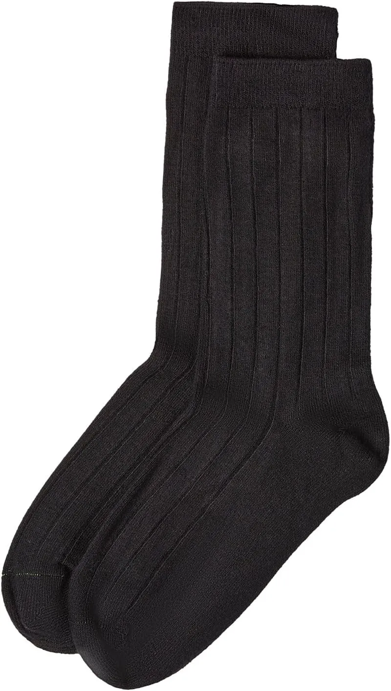 MeMoi Boys' Ribbed Rayon from Rayan Blend Crew Socks
