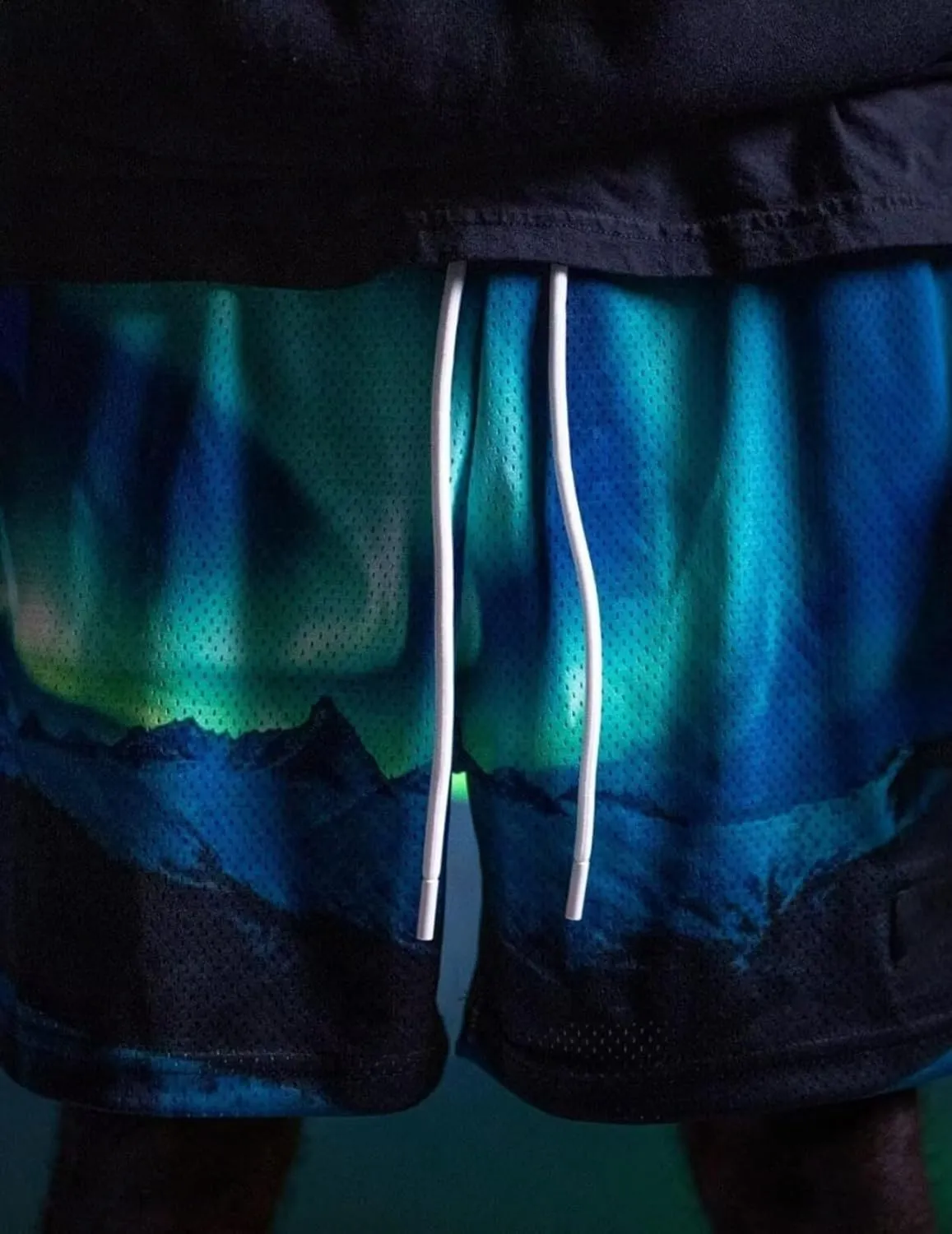 Men's Athletic Basketball Shorts Quick-Dry Breathable Mesh Graphic Print Gym Running Training with Pockets