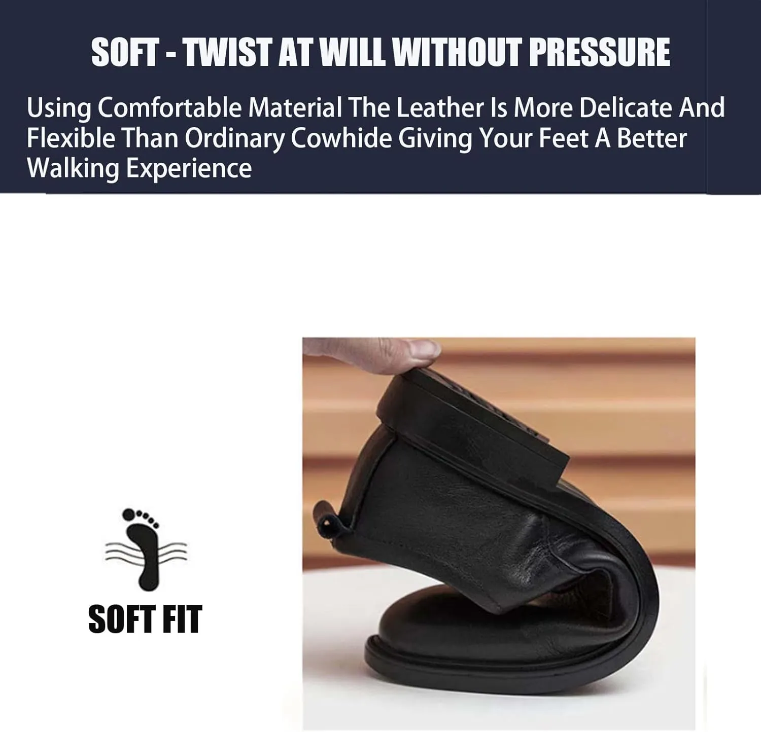 Men's Genuine Leather Low Heel Oxford Shoes Classic Round Toe Lace-Up Flat Dress Derby Shoes for Driving Business Office Shoes