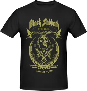 Mens T-Shirts Short Sleeve Fashion Tee Crewneck Top Clothing Black
