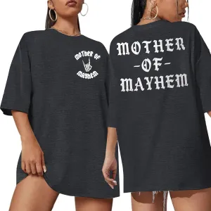 Mom Life Shirt Women Funny Mama Graphic Tee Classic Mommy Rock T-Shirt Casual Short Sleeve Top