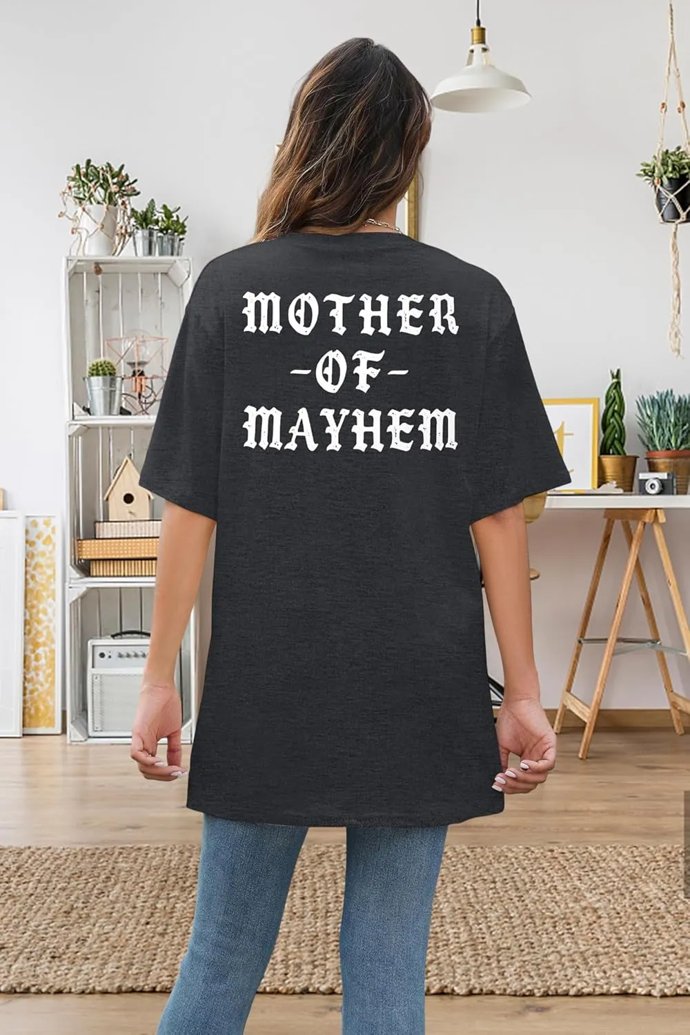 Mom Life Shirt Women Funny Mama Graphic Tee Classic Mommy Rock T-Shirt Casual Short Sleeve Top