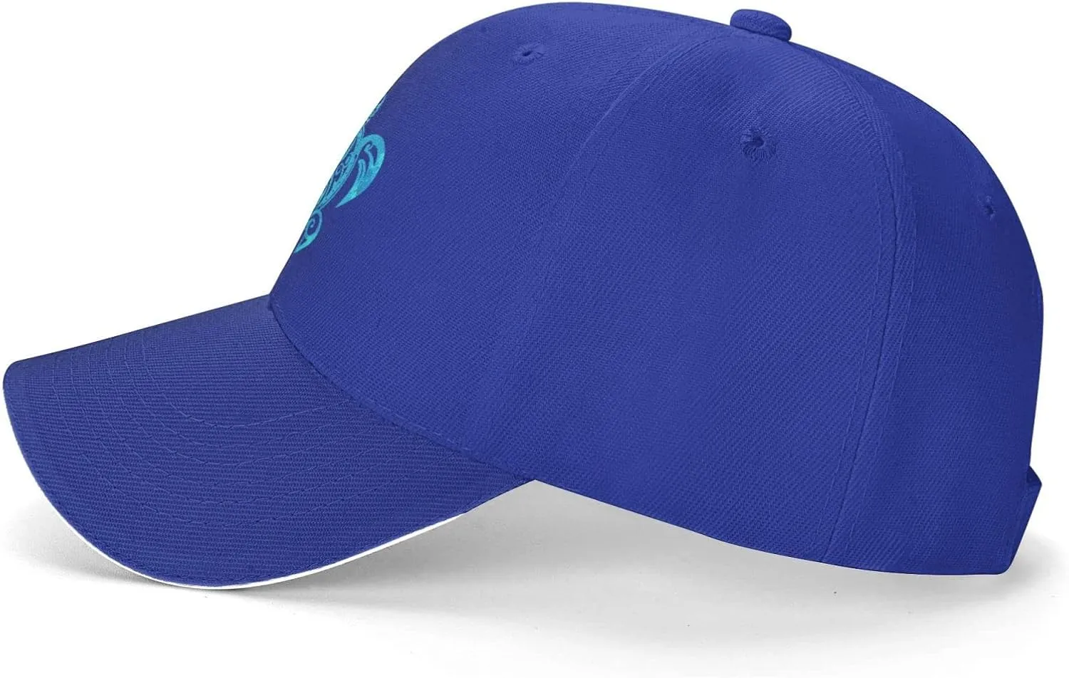 Ocean Blue Tribal Hawaiian Sea Turtle Baseball Cap Women Cowboy Hat Trucker Hat Men Dad Hat Snapback Hat Black