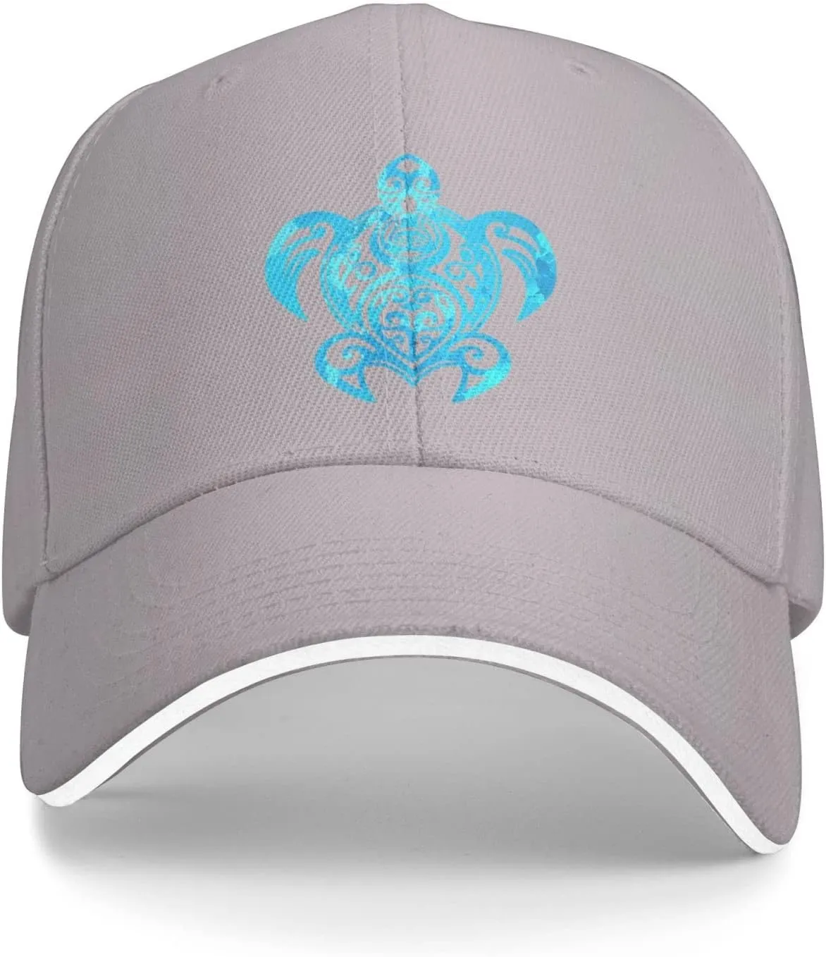 Ocean Blue Tribal Hawaiian Sea Turtle Baseball Cap Women Cowboy Hat Trucker Hat Men Dad Hat Snapback Hat Black