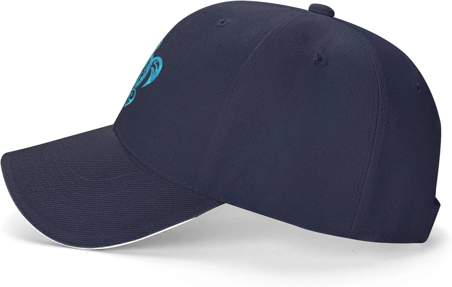 Ocean Blue Tribal Hawaiian Sea Turtle Baseball Cap Women Cowboy Hat Trucker Hat Men Dad Hat Snapback Hat Black