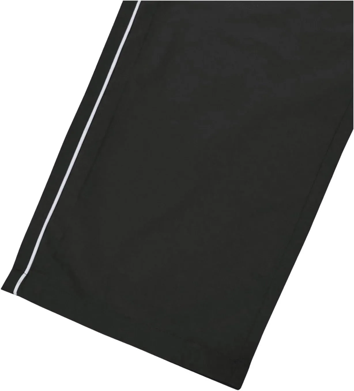 OYOANGLE Men's Letter Patched Drawstring Waisted Cargo Pants Seam Side Loose Fit Sports Joggers