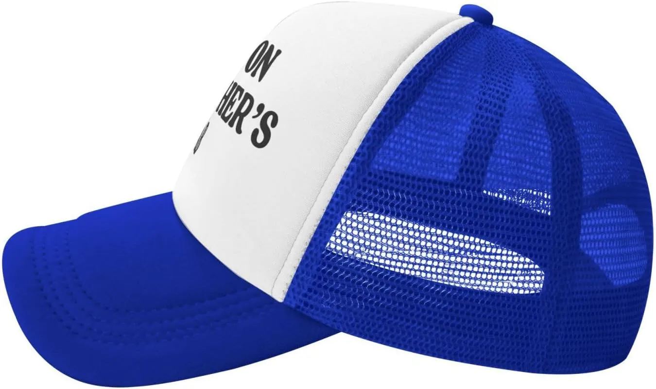 Put It On My Brother's Tab Hat Birthday Trucker Hat Baseball Cap Women Men Dad Hat Black