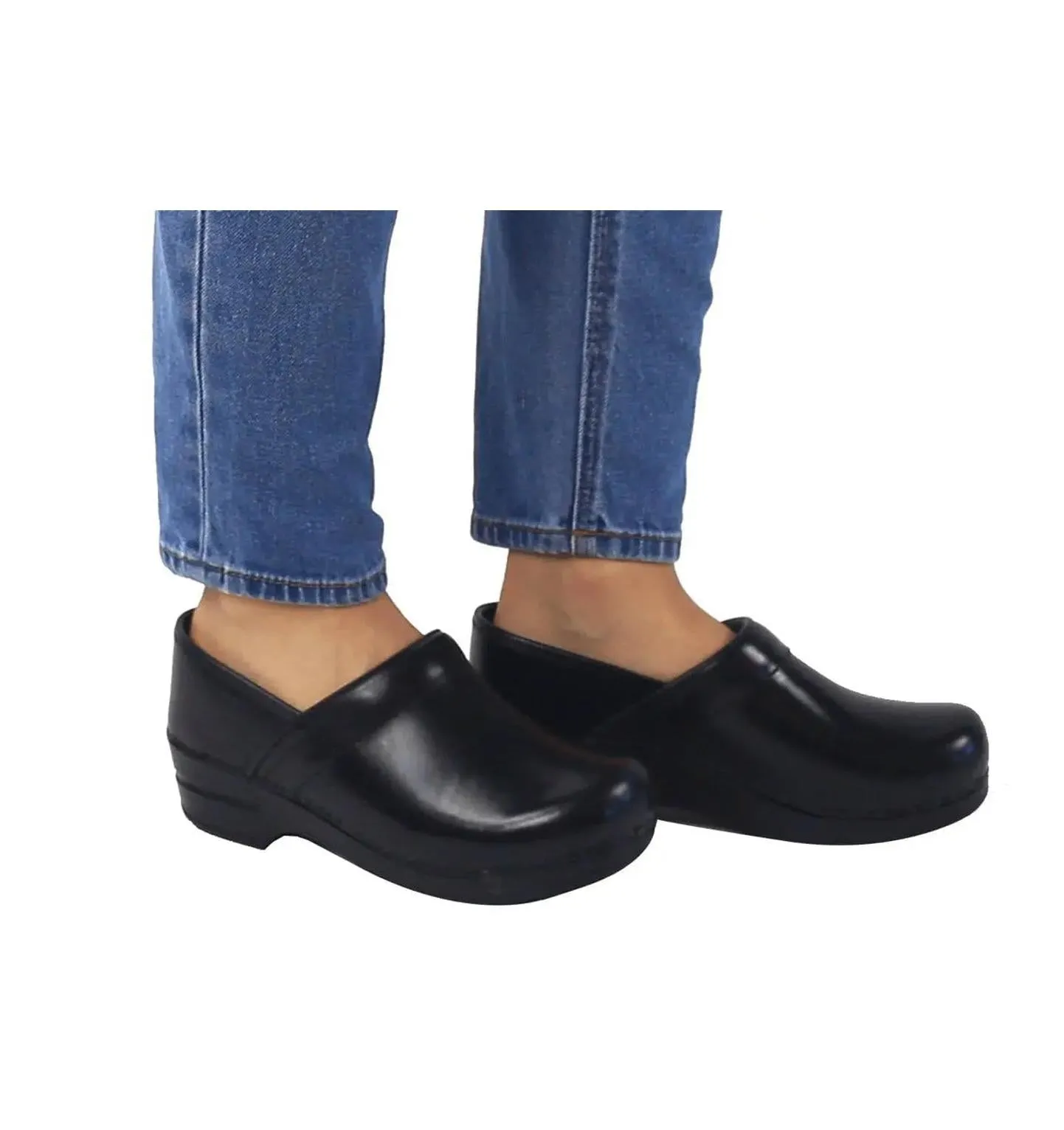 Sanita Addison Women's Cabrio Black Chef Clog (Chef Shoes)