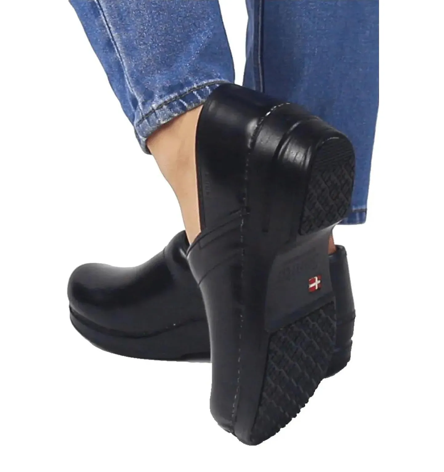 Sanita Addison Women's Cabrio Black Chef Clog (Chef Shoes)