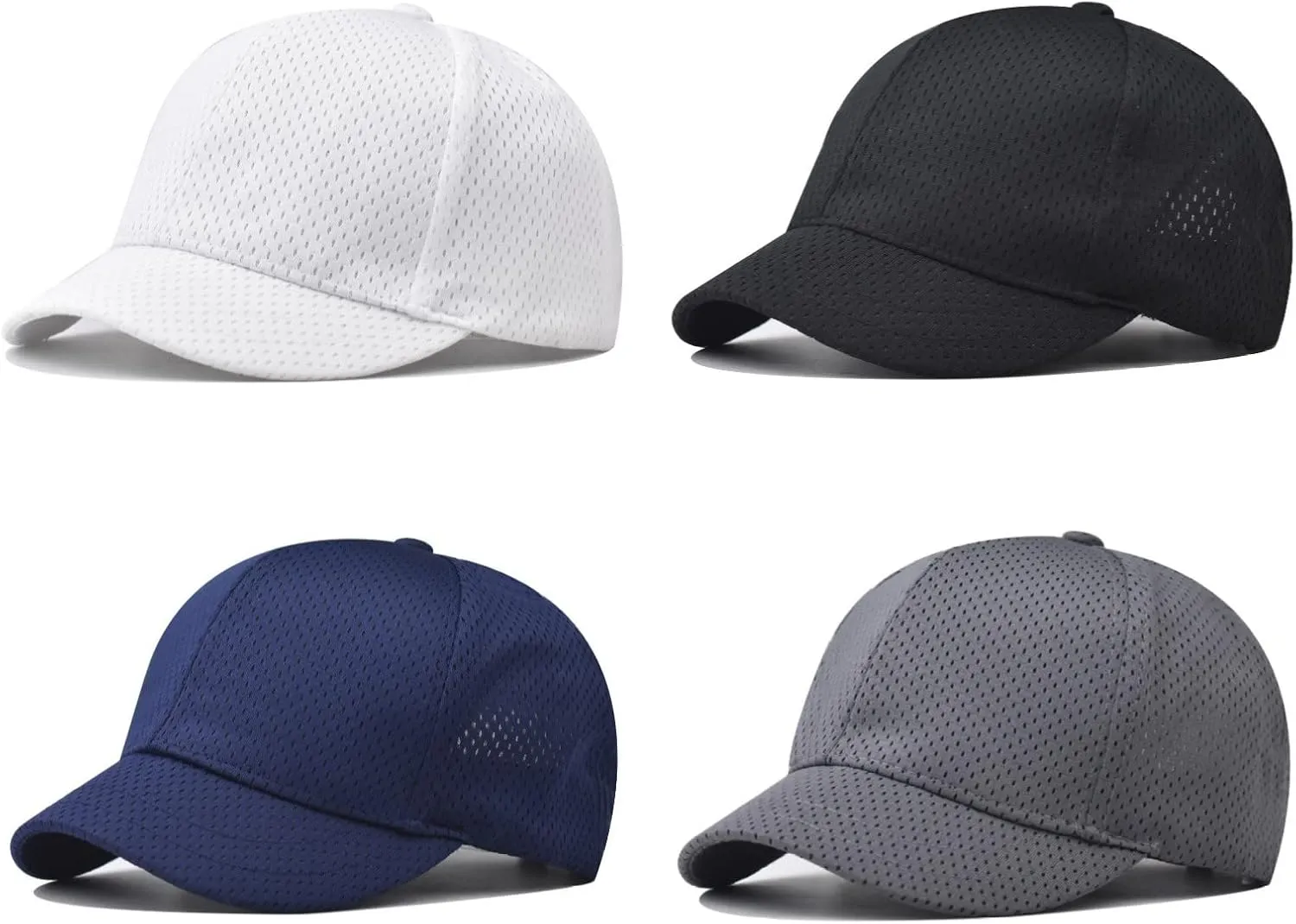 Short Brim Baseball Cap, Adjustable Plain Short Brim Workout Hat Fishing Hat Athletics Cap Running Hat