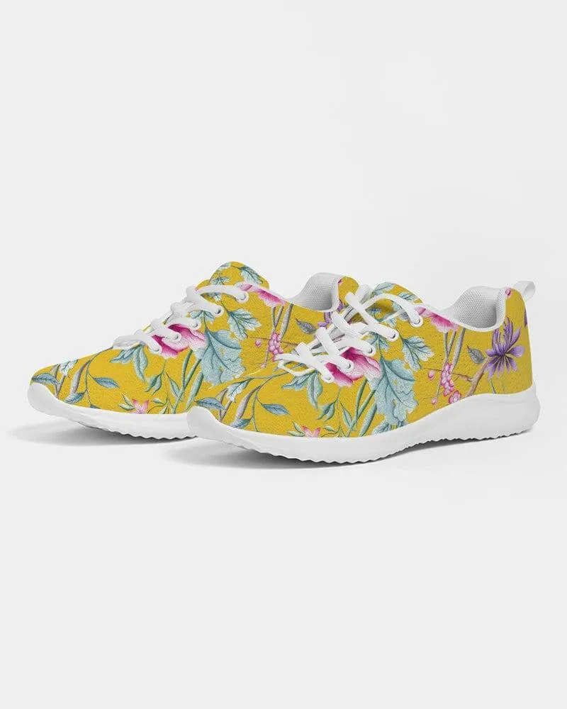 Sporty Sneakers in yellow chinoiserie