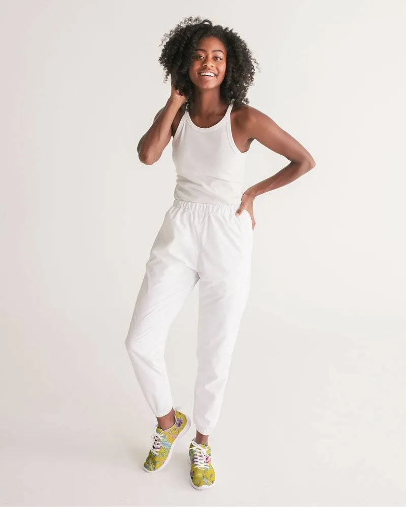 Sporty Sneakers in yellow chinoiserie