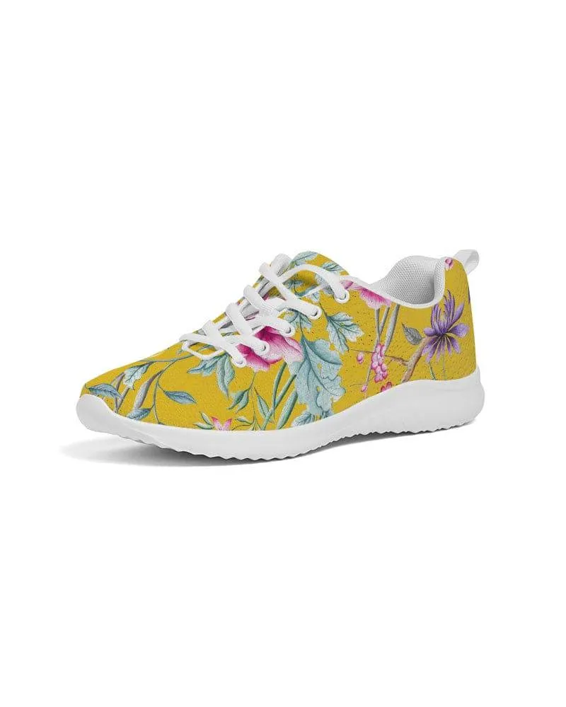 Sporty Sneakers in yellow chinoiserie