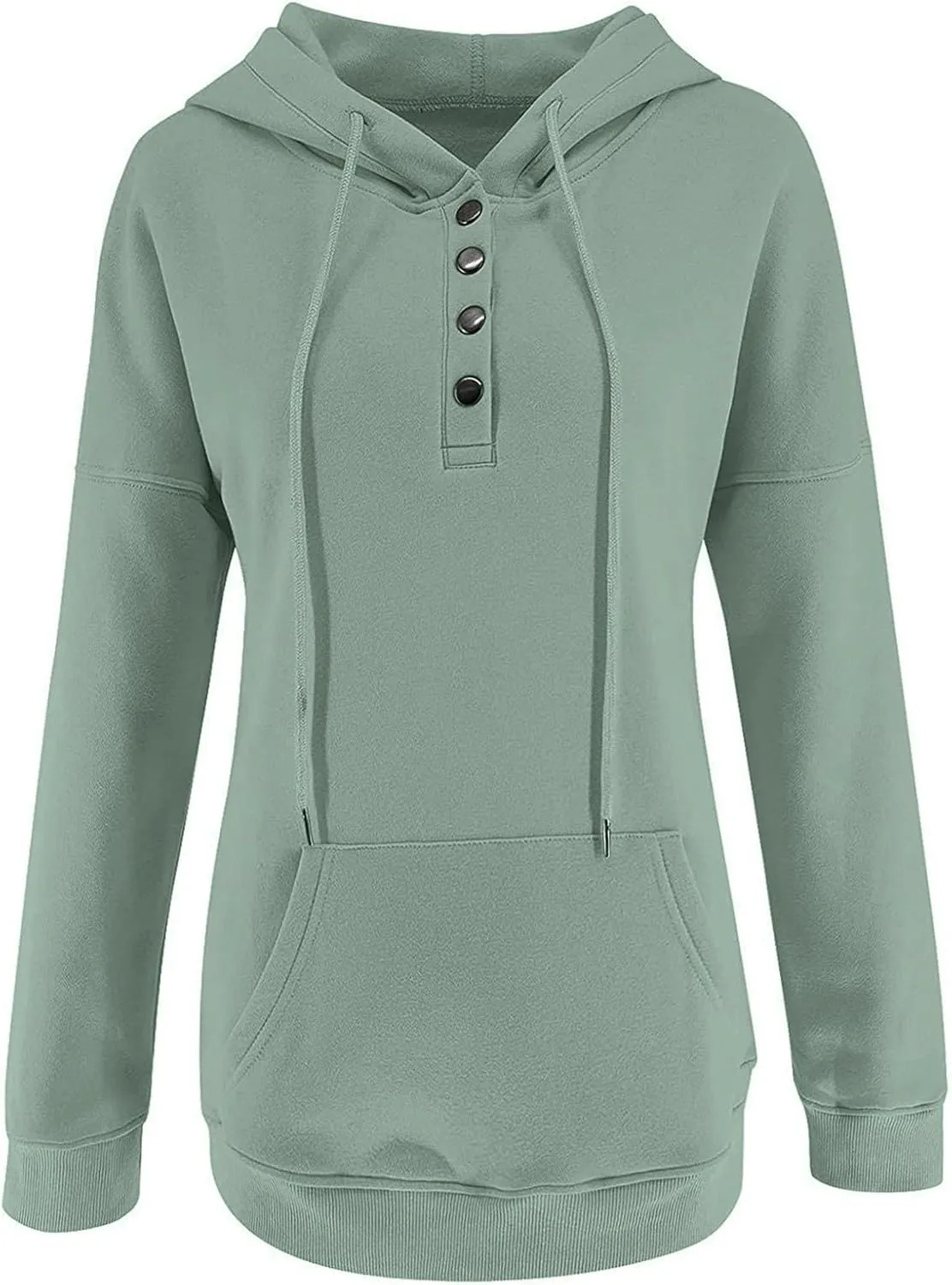 Sweatshirt for Women Fall Women's Casual Hoodies Long Sleeve Solid Lightweight Pullover Tops Loose Sweatshirt with Pocket