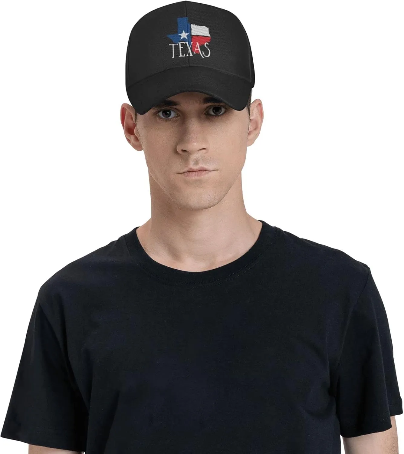 Texas - Distressed Texas map Gifts Baseball Cap Men Hat Women Dad Hat Sun Hat Adjustable Trucker Hat Cowboy Hat Black