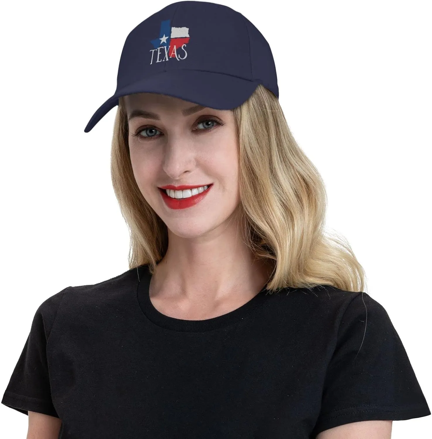 Texas - Distressed Texas map Gifts Baseball Cap Men Hat Women Dad Hat Sun Hat Adjustable Trucker Hat Cowboy Hat Black
