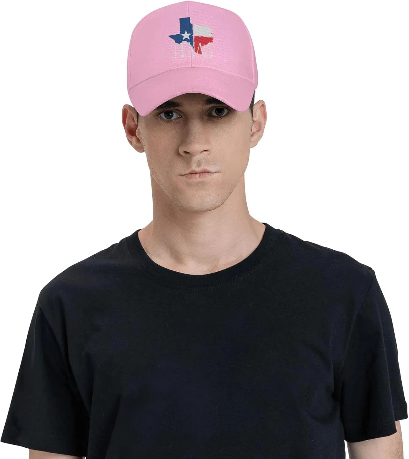 Texas - Distressed Texas map Gifts Baseball Cap Men Hat Women Dad Hat Sun Hat Adjustable Trucker Hat Cowboy Hat Black
