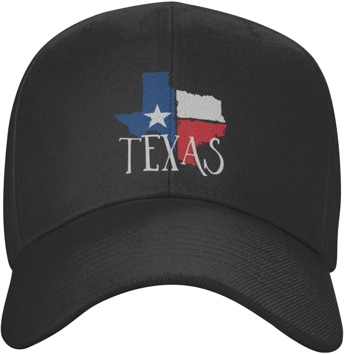 Texas - Distressed Texas map Gifts Baseball Cap Men Hat Women Dad Hat Sun Hat Adjustable Trucker Hat Cowboy Hat Black