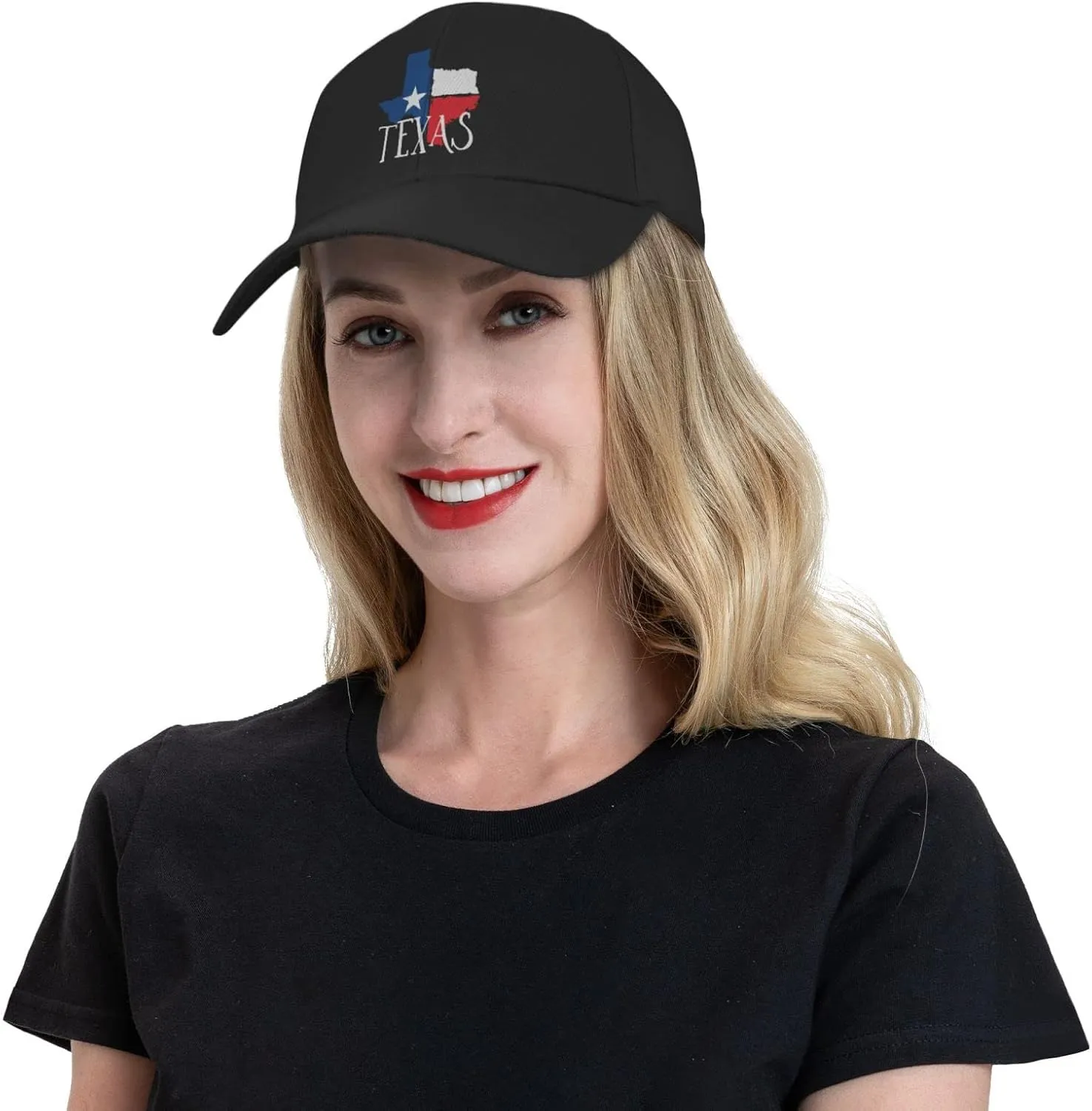 Texas - Distressed Texas map Gifts Baseball Cap Men Hat Women Dad Hat Sun Hat Adjustable Trucker Hat Cowboy Hat Black