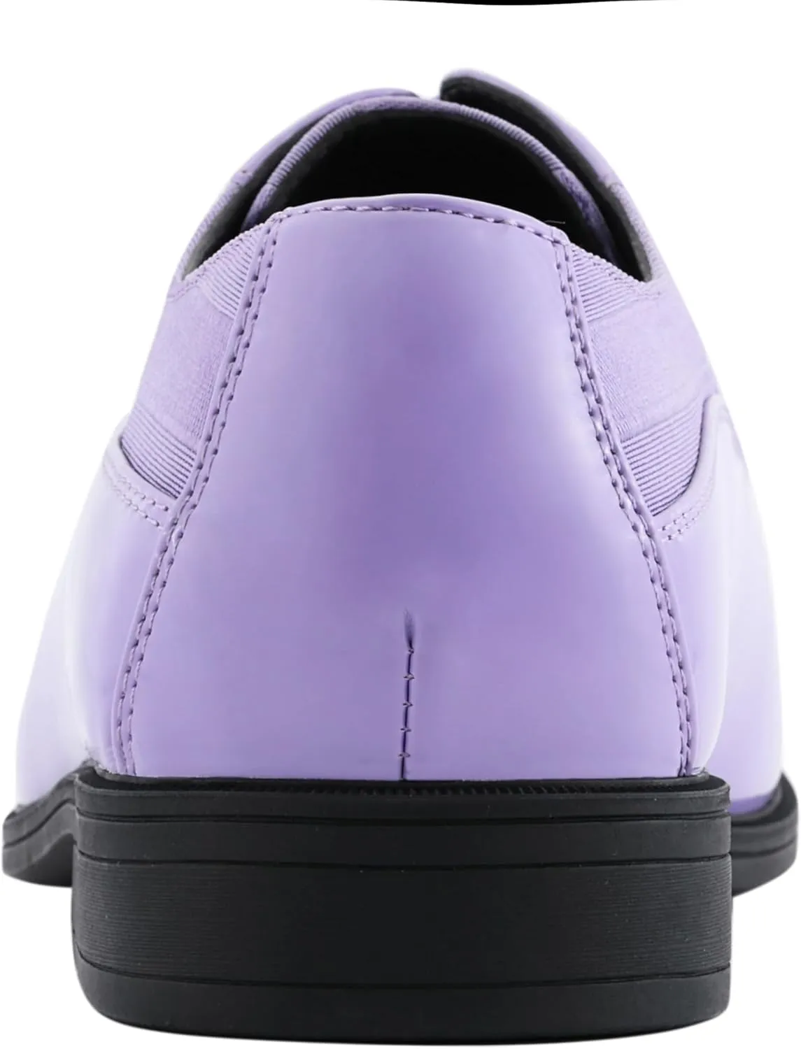 Viotti 179, Casual Dress Oxford Shoes for Men, Satin Striped Lace-Ups, Men's Business Casual Leather & Satin Shoe, for All Formal Occasions