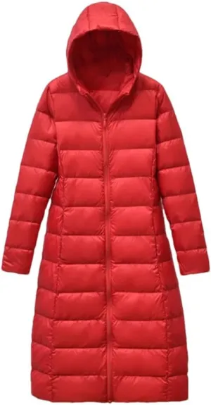 Winter Women Hooded Down Jacket Coat Parka Female Long Puffer Outerwear Tops